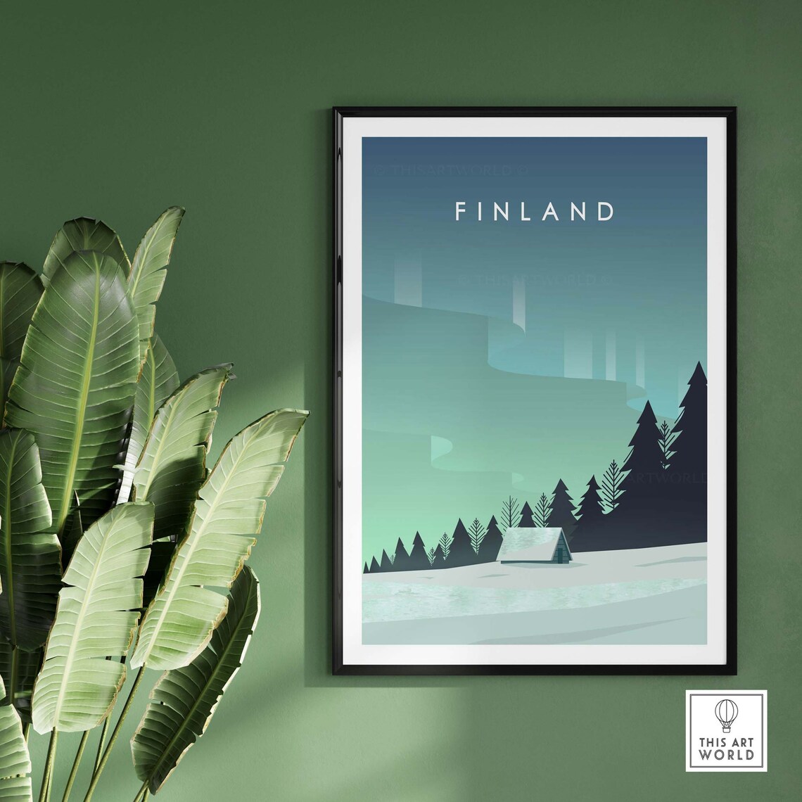 Finland Travel Poster, Scandinavian Print - Image 3