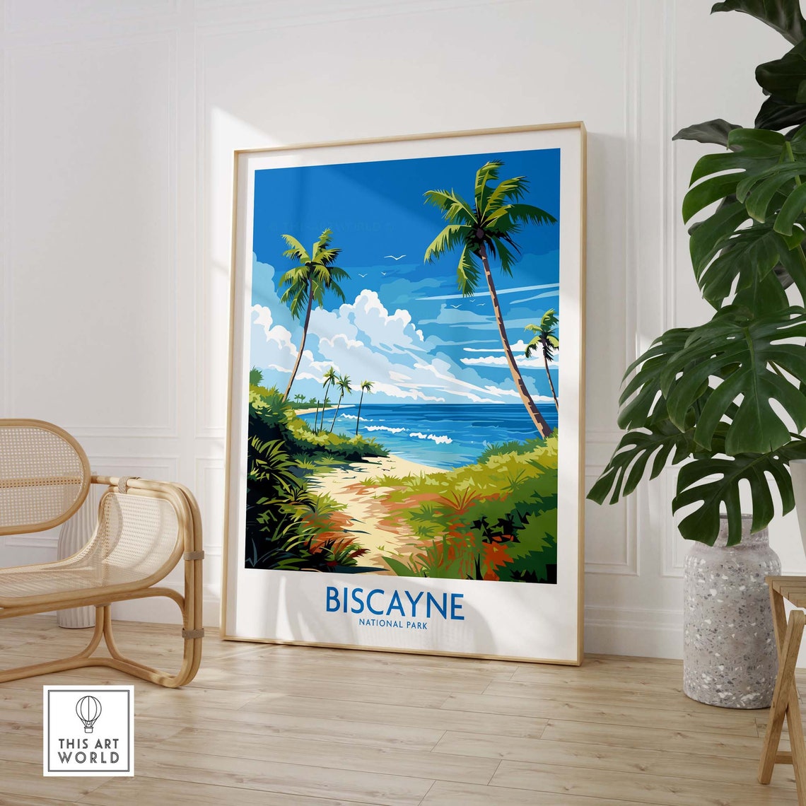 Biscayne National Park Florida Palm Beach Tropical Coast Poster - Image 3