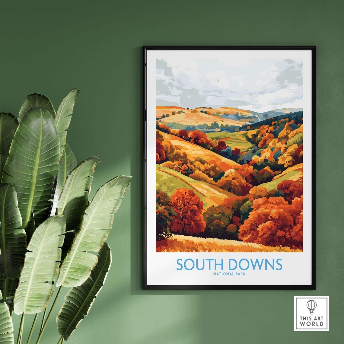 South Downs National Park Travel Poster, England - Image 2