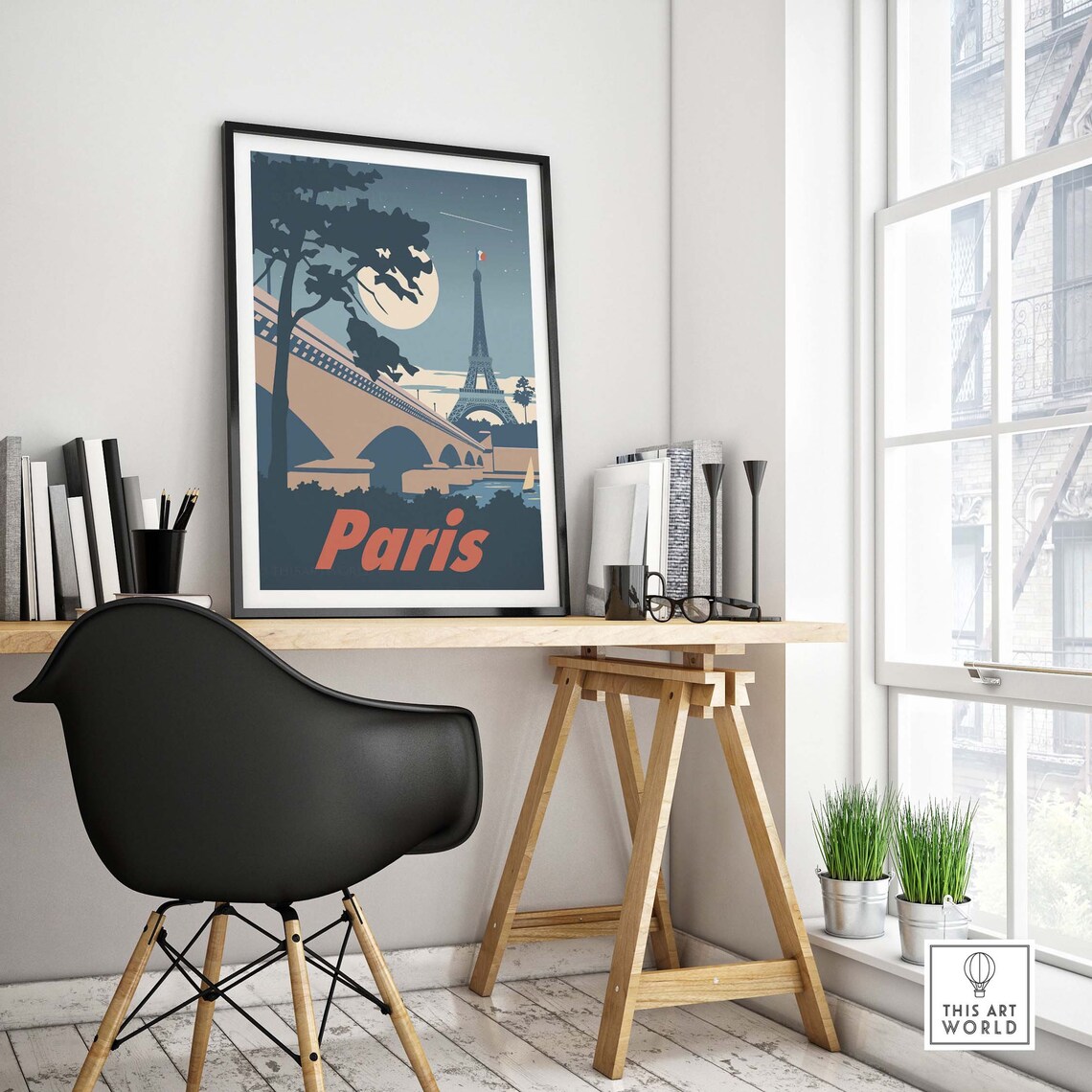 Paris French Romantic Gift Idea Travel Poster - Image 4