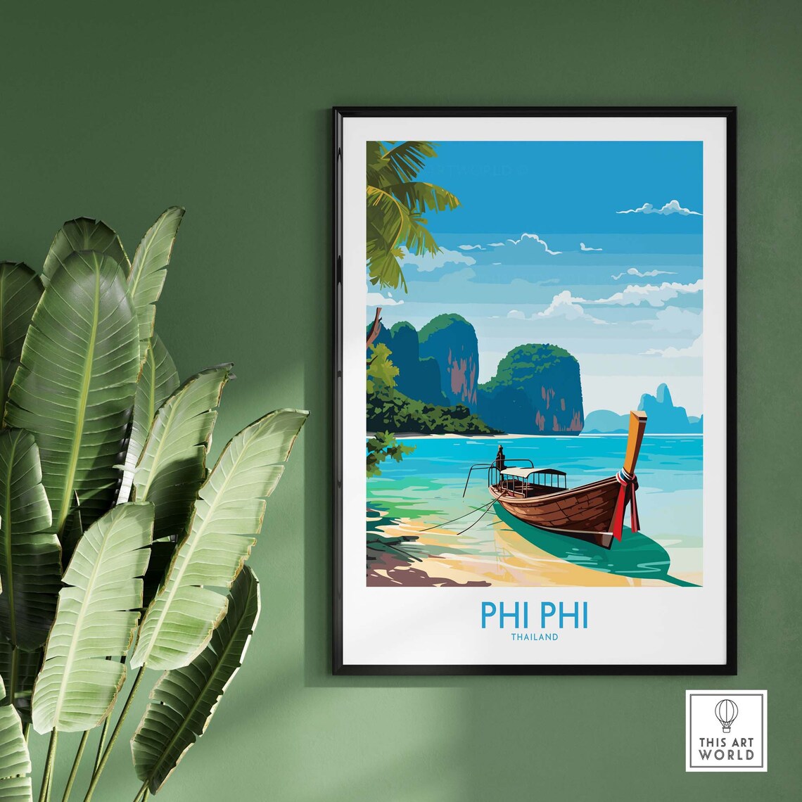 Phi Phi Thailand Travel Poster, Place Art Print - Image 2