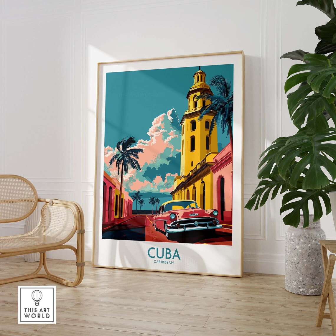 Cuba Travel Poster, Havana Artwork Print - Image 2