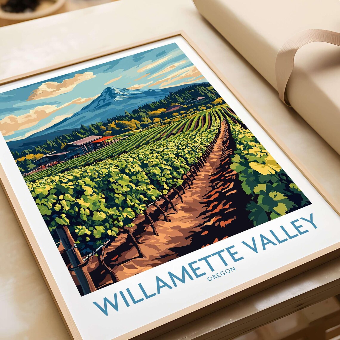Willamette Valley - Vintage Wine Country Poster