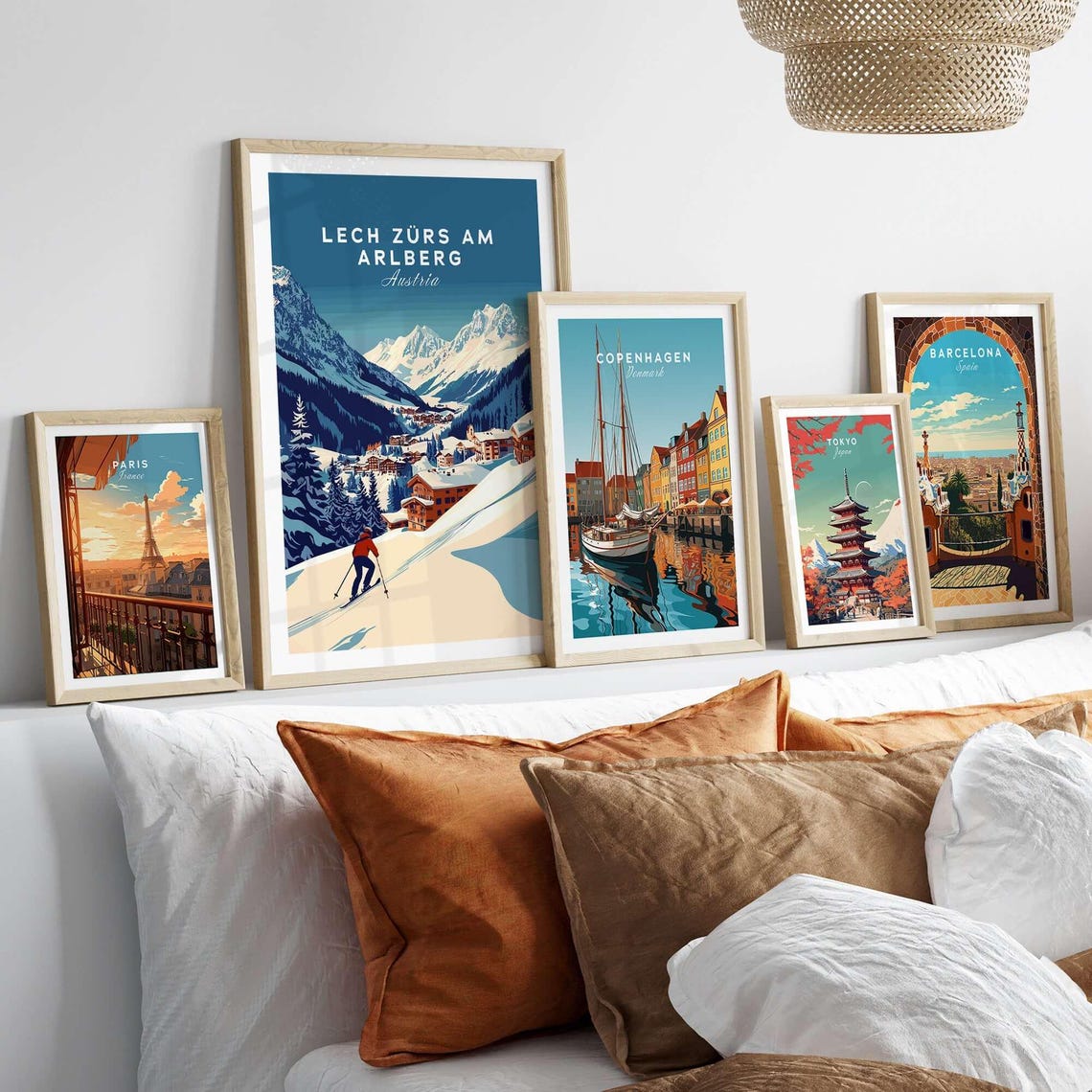 Lech Zrs Am Arlberg Travel Poster, Austria Gift - Image 3