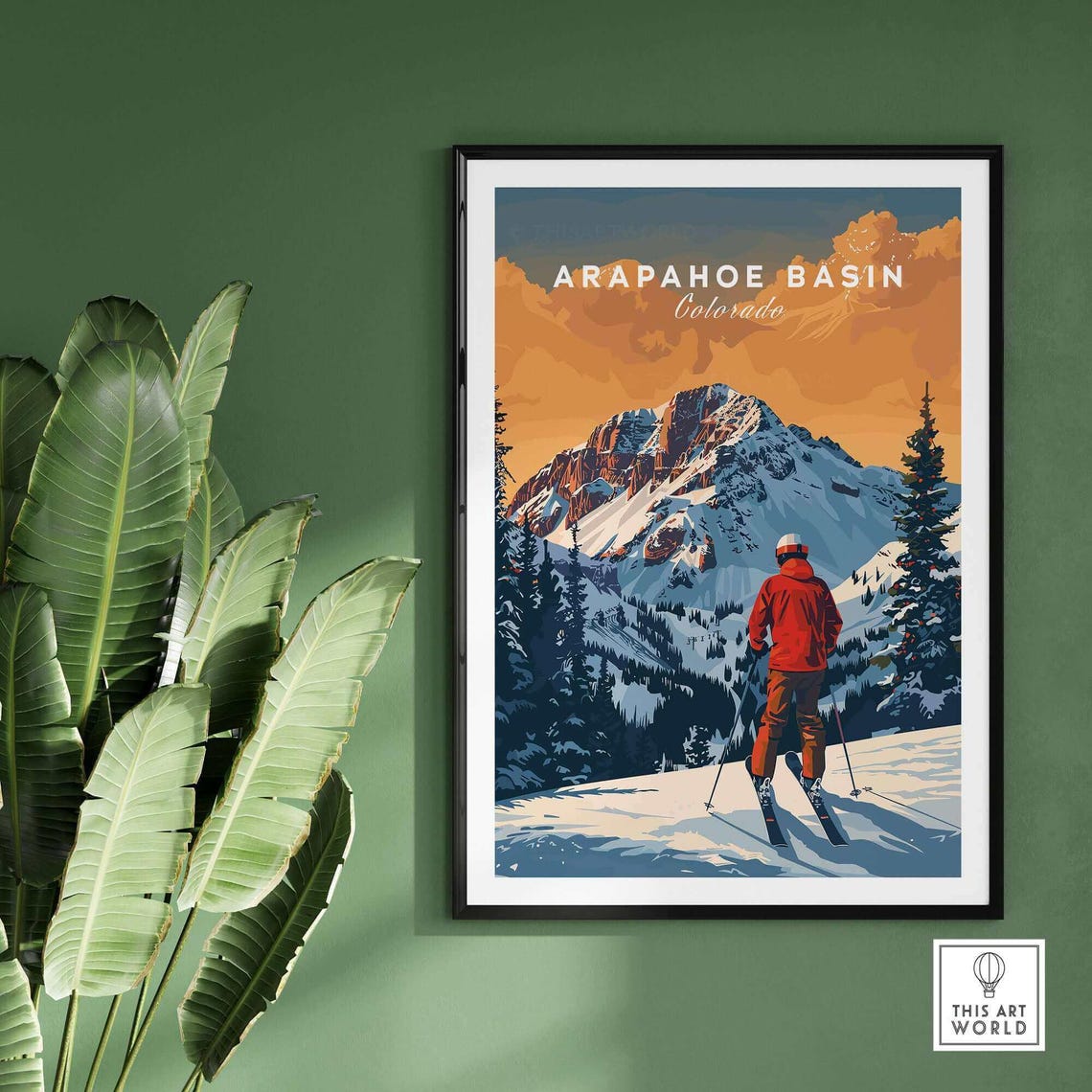 Arapahoe Basin Travel Poster, Colorado Ski Resort - Image 2