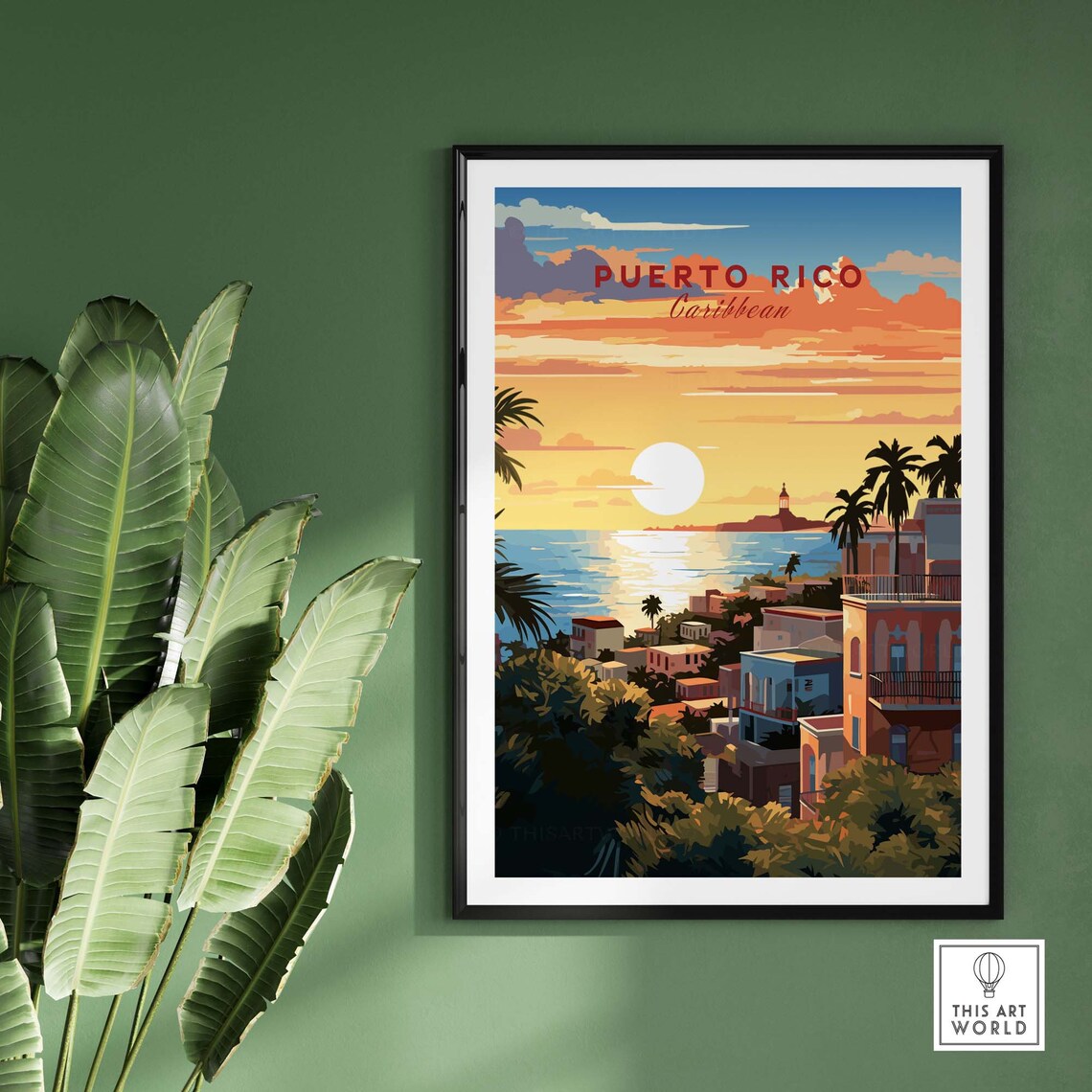 Puerto Rico Travel Poster, Home Decor Art Print - Image 2