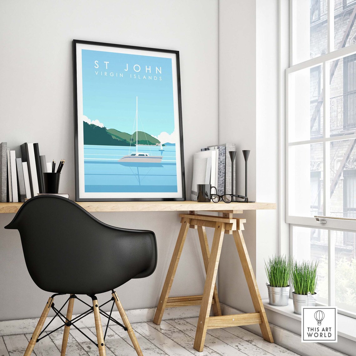 Virgin Islands St John Travel Poster, Island Artwork - Image 4