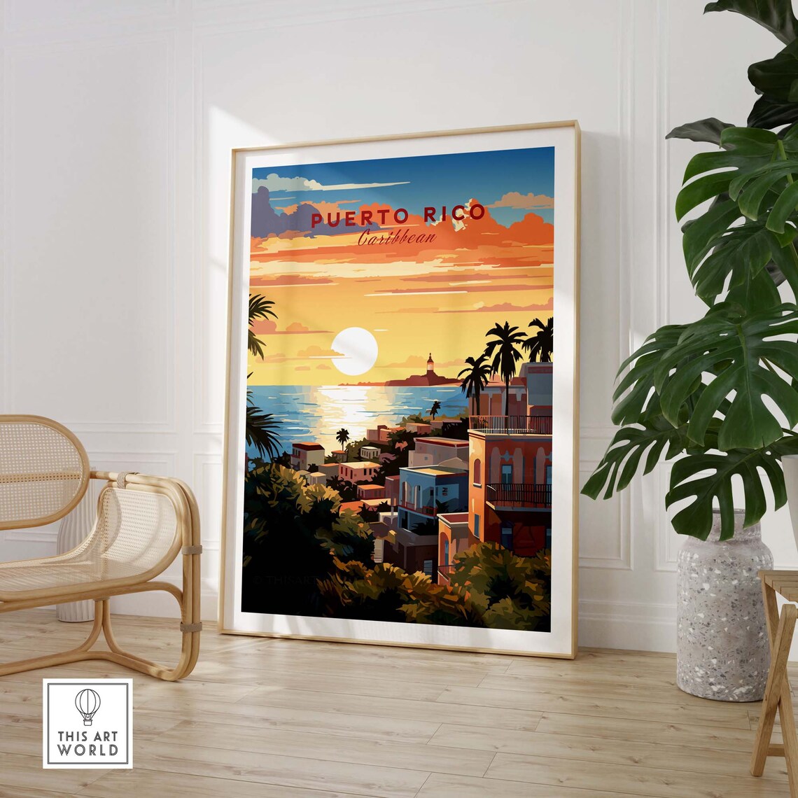 Puerto Rico Travel Poster, Home Decor Art Print - Image 3