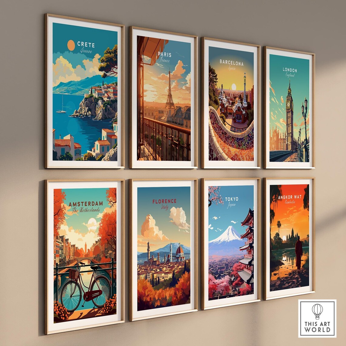 Crete Travel Poster, Greece Wall Art Print - Image 3