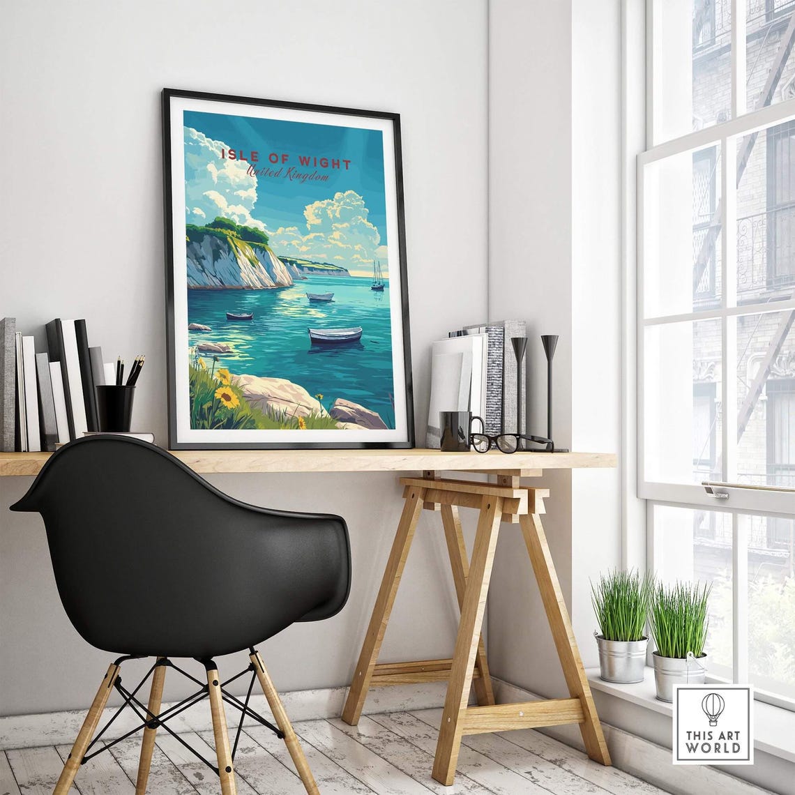 Isle Of Wight Travel Poster, Wall Decor Illustration - Image 4