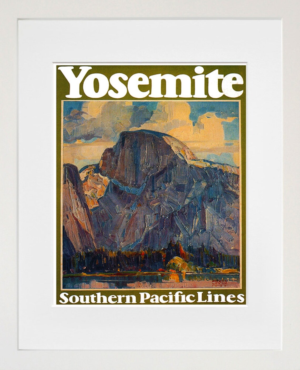Yosemite National Park Vintage Travel Poster