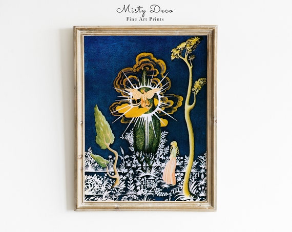 Enchanting Fairytale Vintage Art By Kay Nielsen Wall In Blue Colors Tones The Golden Age Of Illustration Famous Illustrations