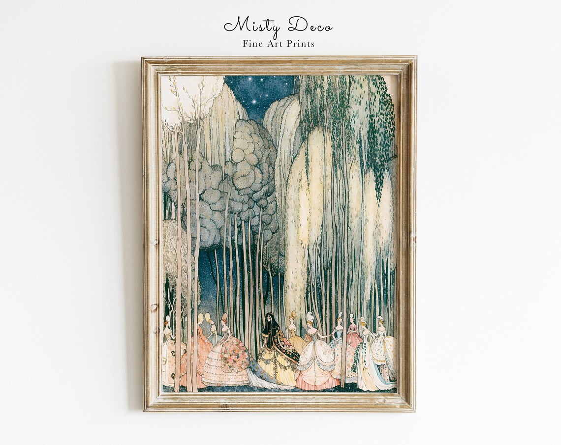 Kay Nielsen Fairy Tale Princesses Dancing Art Print