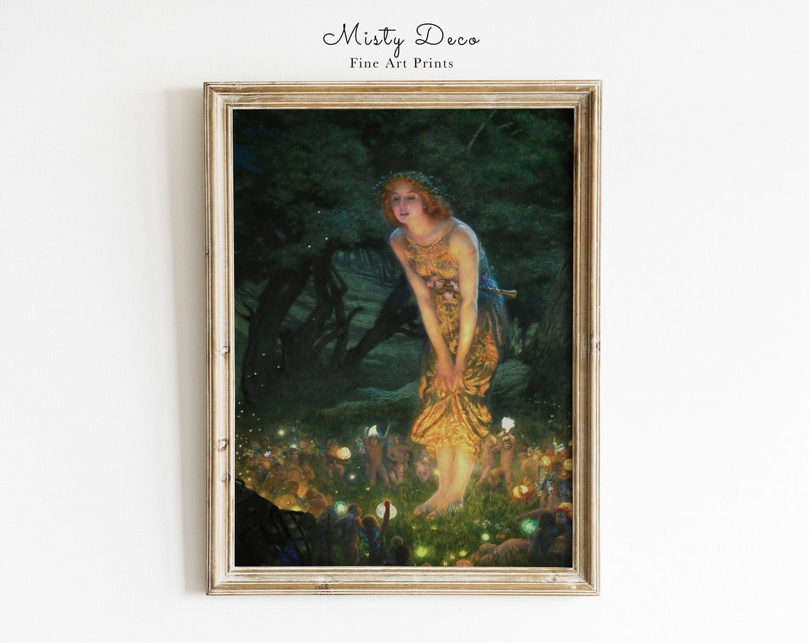 Midsummer Eve Fairy Wall Art Print