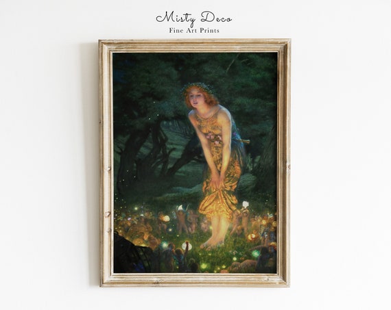 Midsummer Eve Fairy Wall Art Print
