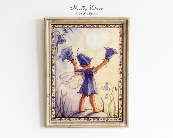 Bluebell Flower Fairy Illustration By Margaret Tarrant Perfect Nursery Wall Art