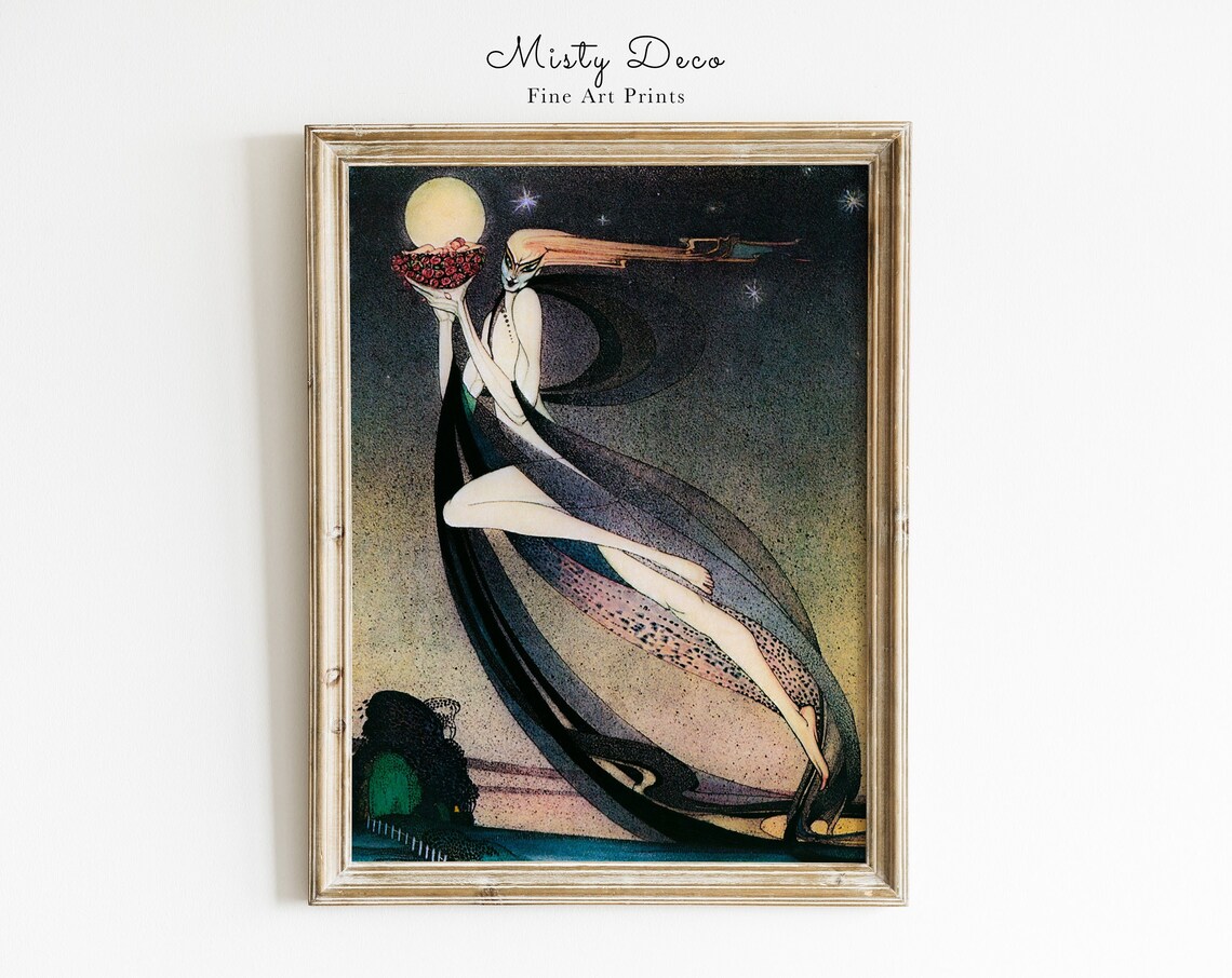 Vintage Witch Art By Kay Nielsen Art Print