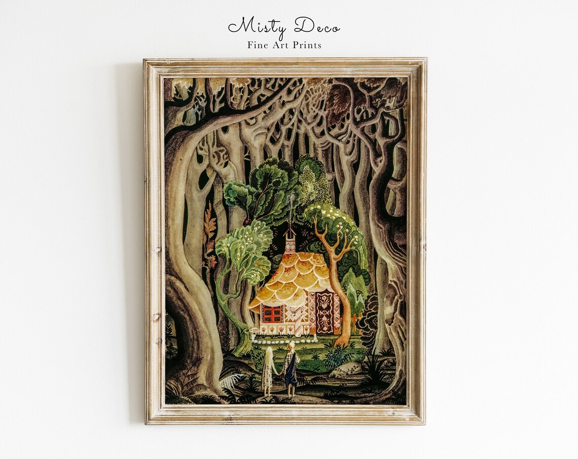 Hansel and Gretel Vintage Art Print, Kay Nielsen