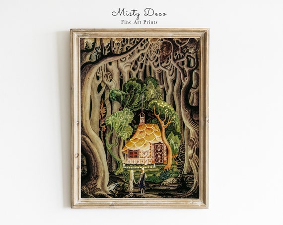 Hansel and Gretel Vintage Art Print, Kay Nielsen