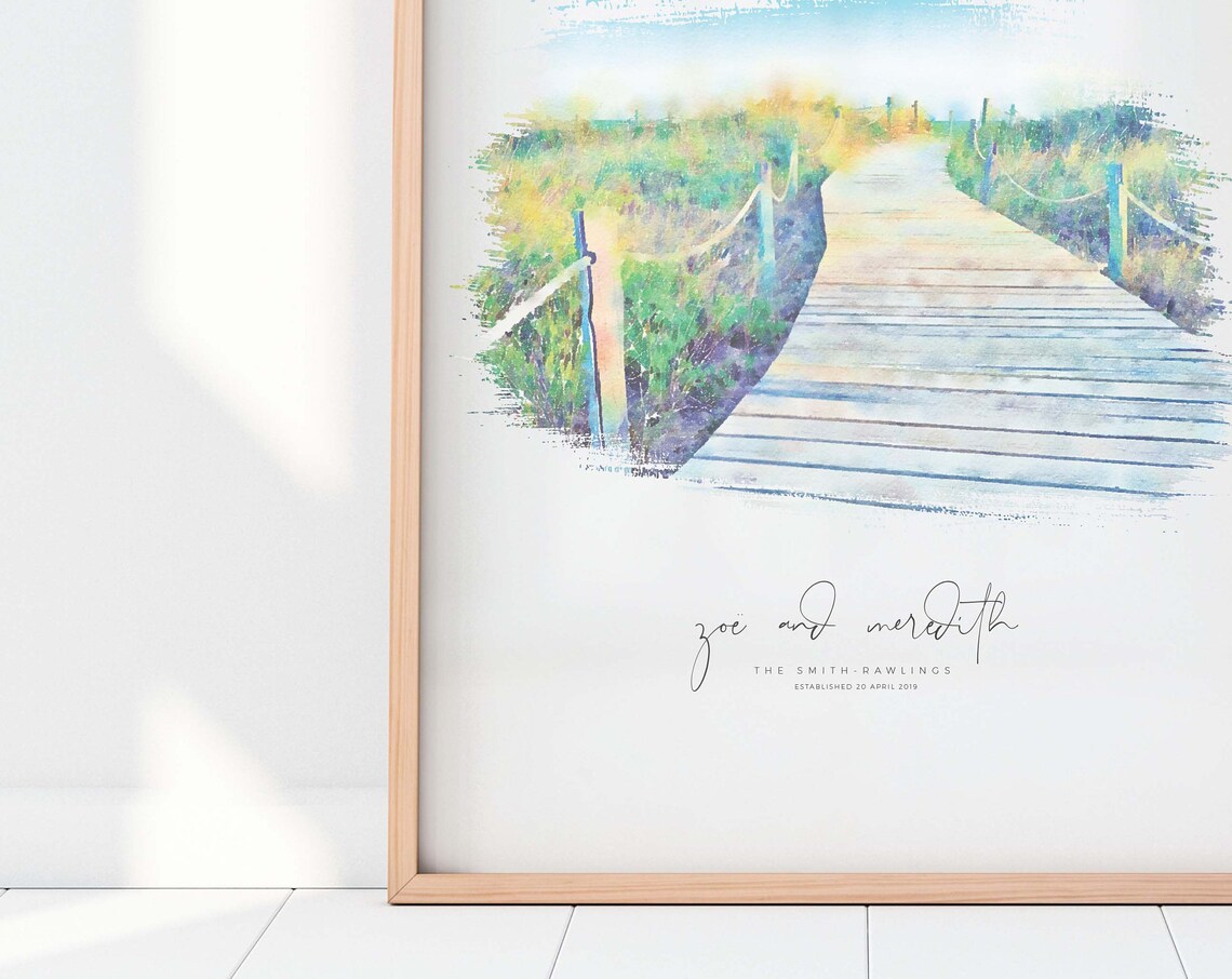 Wedding Guest Book Alternative Illustration, Wedding Gift
