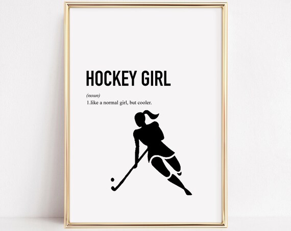 Field Hockey Poster for Players and Team Gifts