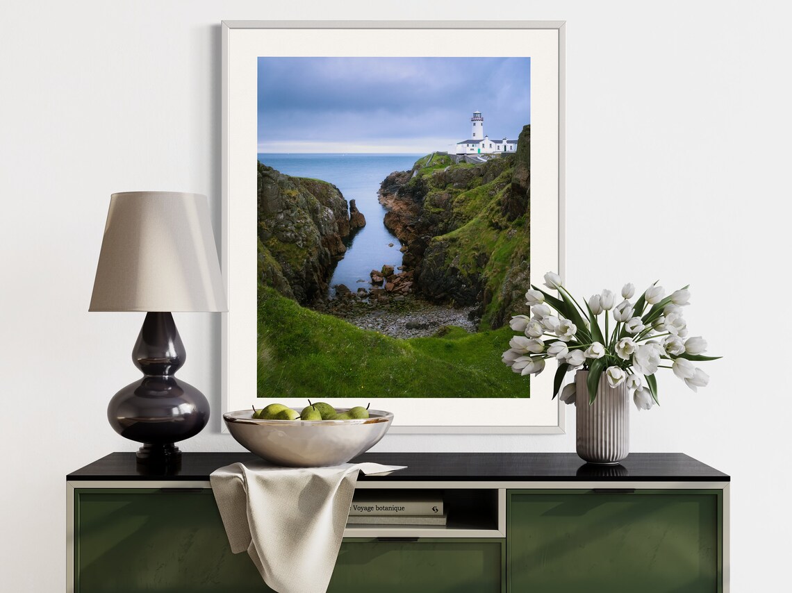 Ireland Lighthouse Art Print, Wild Atlantic Way