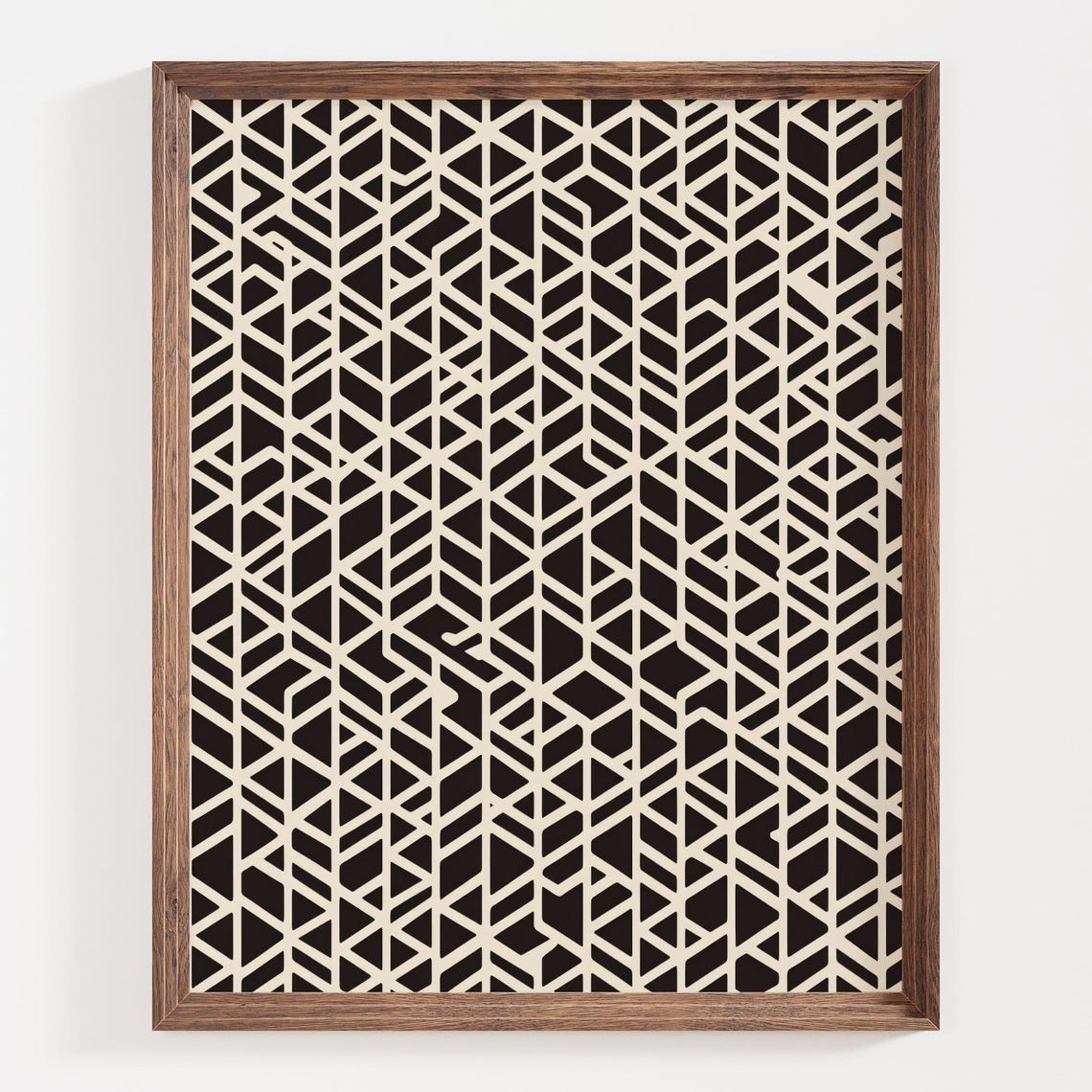 Geometric Pattern Art Black And White Design Modern Wall Art Abstract Geometric Print Trendy Pattern Print Statement Wall Art Line Art - Image 2