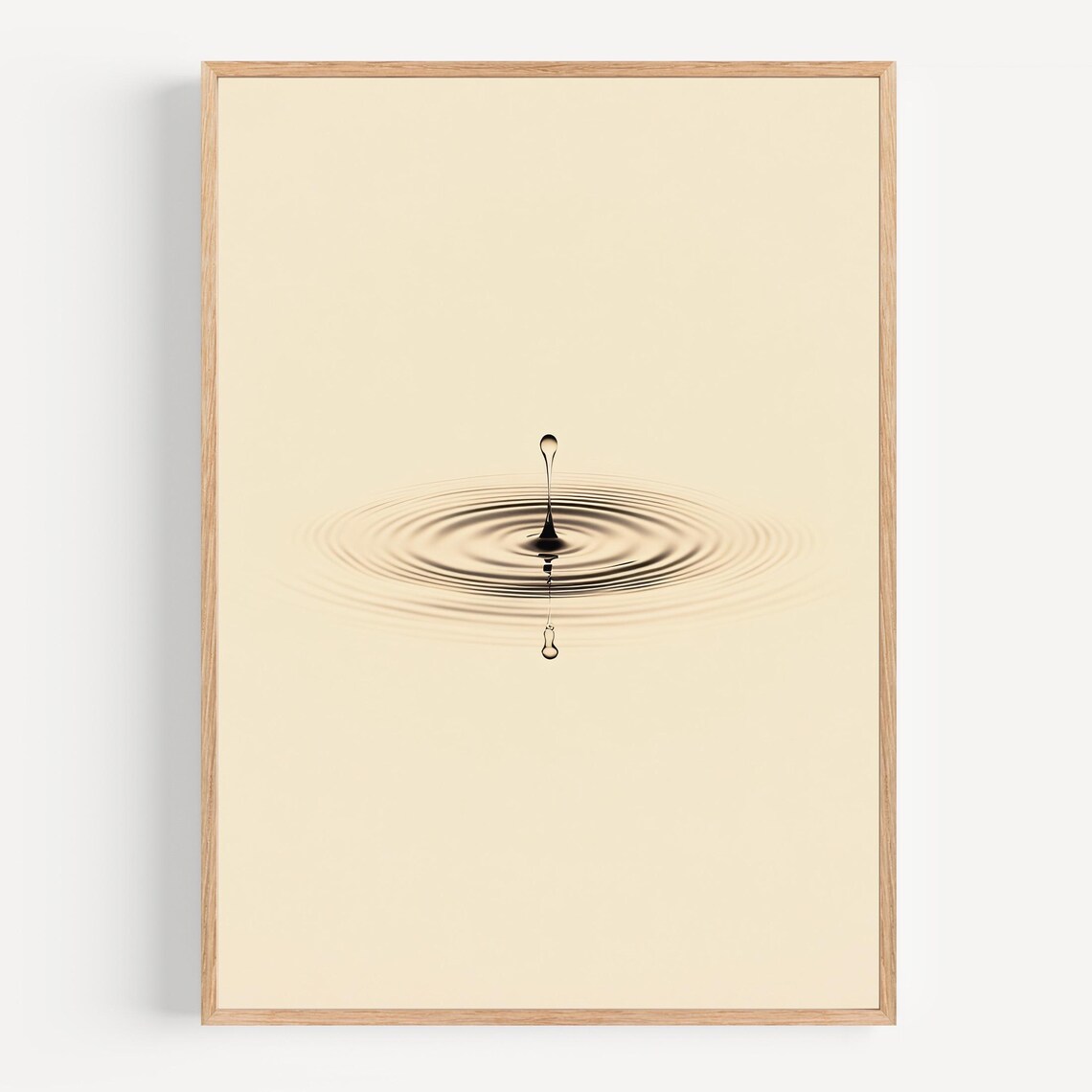 Water Droplet Minimalist Abstract Ripple Art Print - Image 2