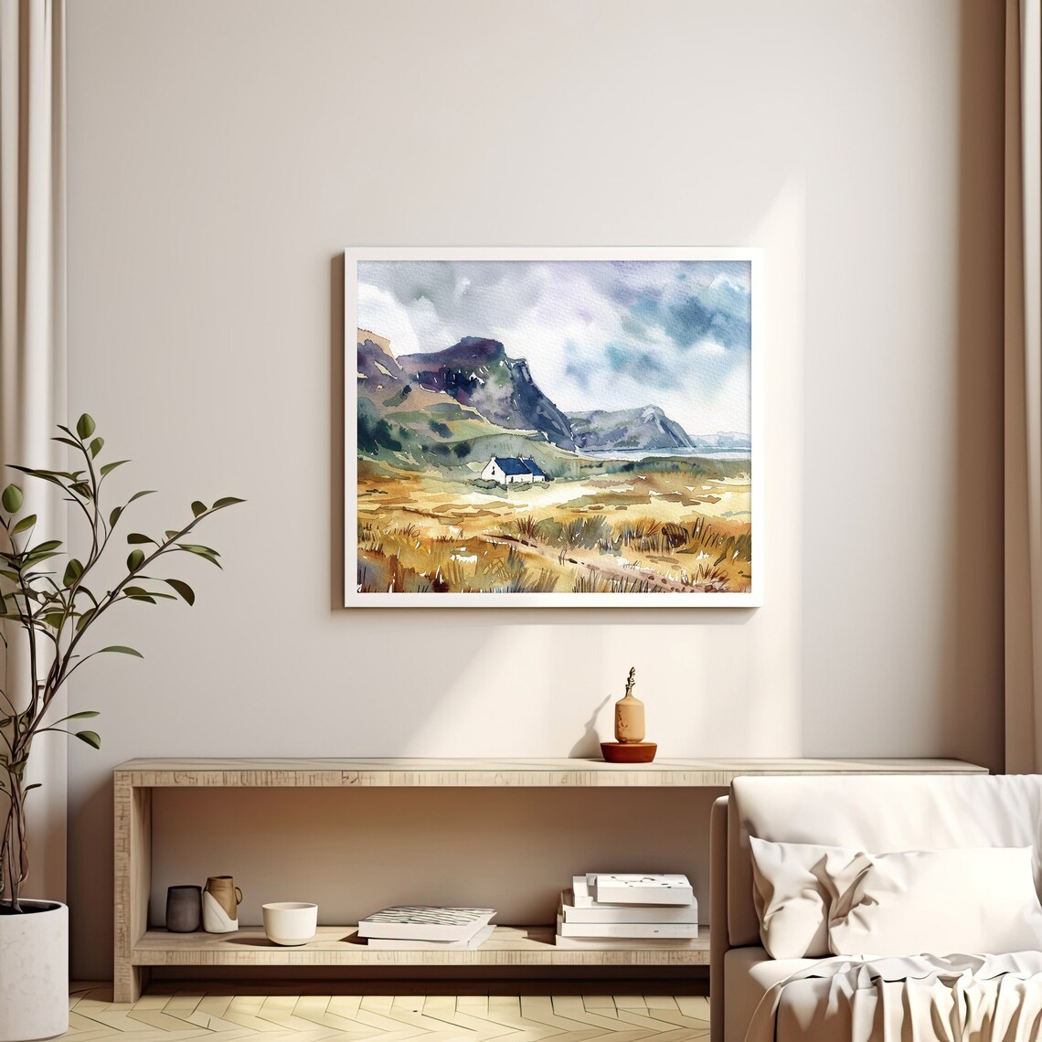 Isle Of Skye Countryside Art Print, Rustic Landscape - Image 3