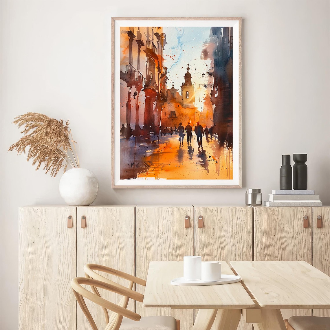 Seville Watercolor Travel Poster, Cityscape Art Print - Image 5