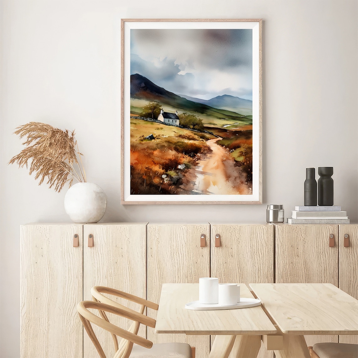 Scotland Countryside Watercolor Painting Art Print - Image 5