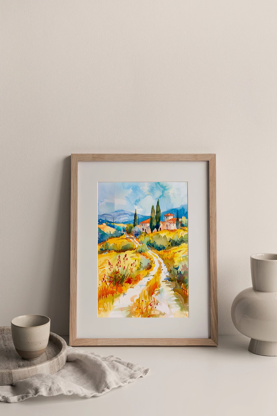 Tuscany Watercolor Painting Italian Houses Watercolor Art Print Italy Art Print Tuscany Painting Gifts By Feelingprints - Image 3