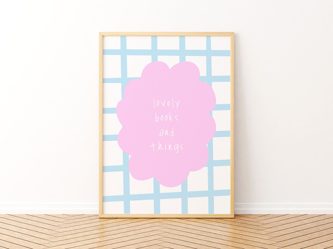 Lovely Books And Things Poster, For Book Lovers