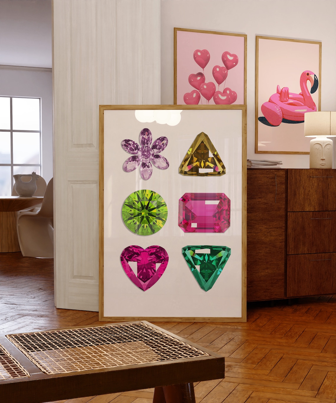 Y2K Gems Maximalist Eclectic Wall Art Print