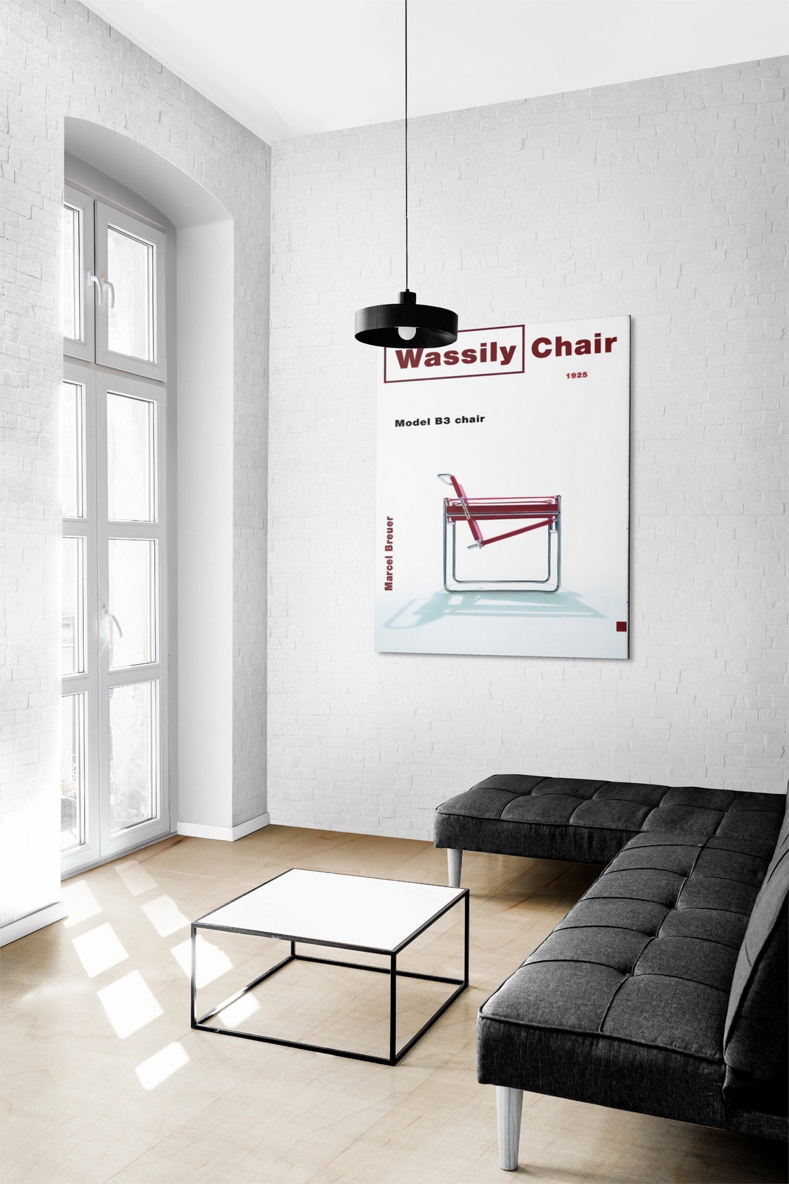 Wassily Chair Model B3 Marcel Breuer 1925 Design Classic Poster - Image 3