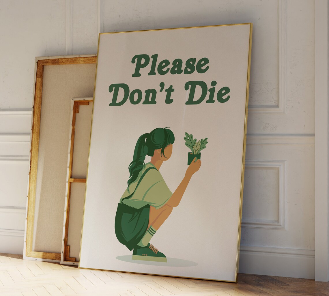 Plant Lady Botanical Boho Quote Art Print
