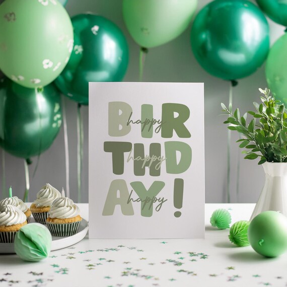 Birthday Card For Kid Green Army Birthday Card Cute Birthday Card Birthday Greeting Card Bday Card Bday Card For Kids