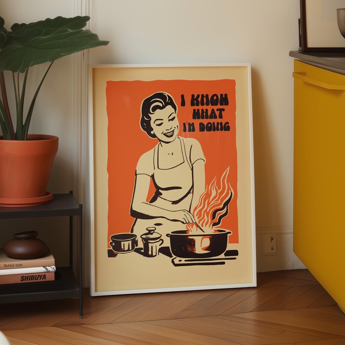 I Know What Im Doing Housewife, Funny Kitchen Print