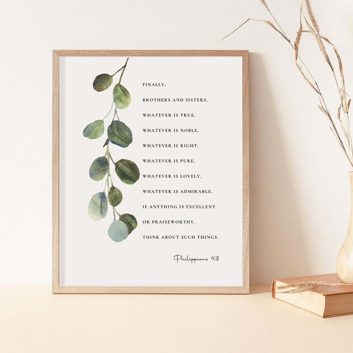 Philippians 4:8 - Botanical Scripture - Image 2