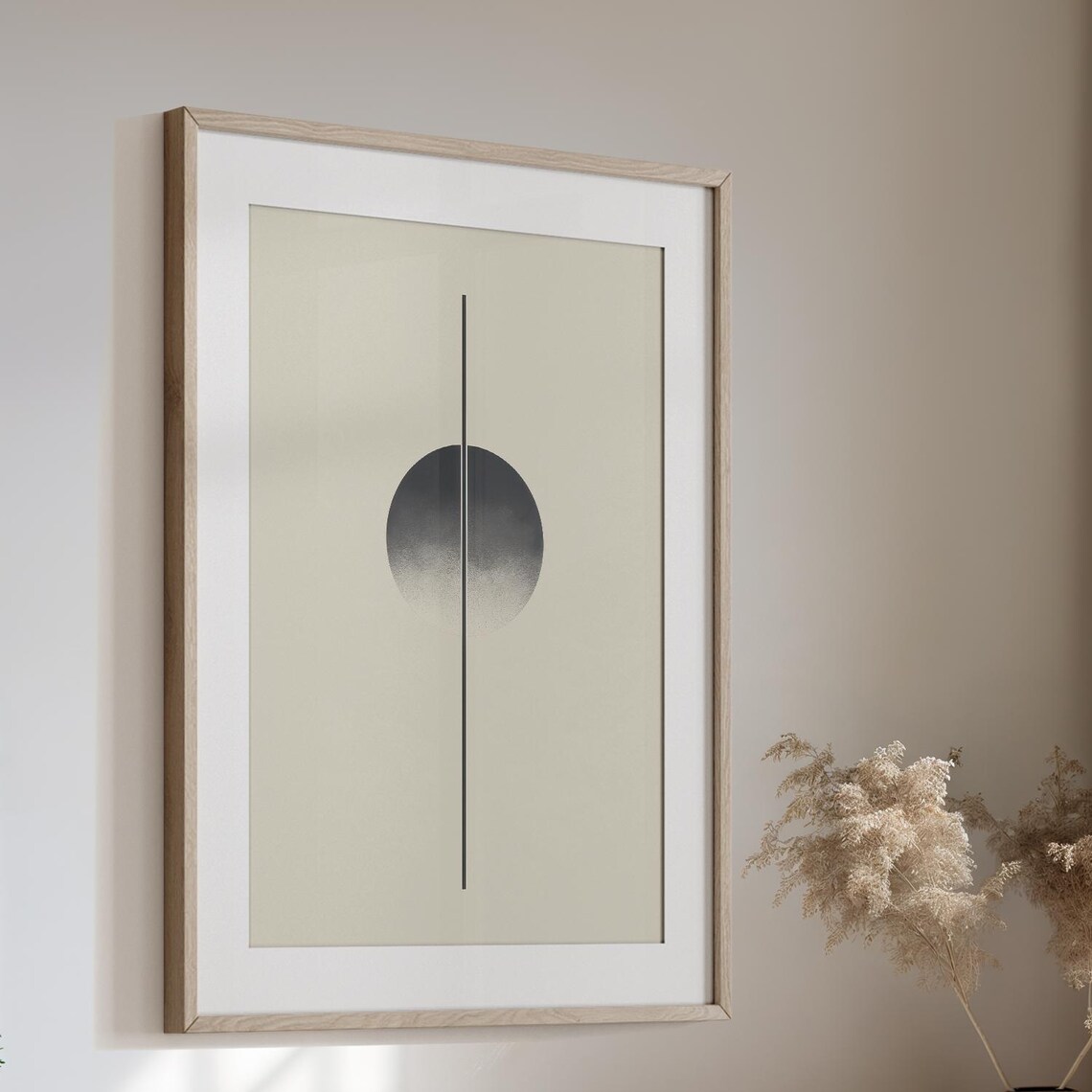 Tranquil Form Japandi Minimalist Zen Circle Art Print