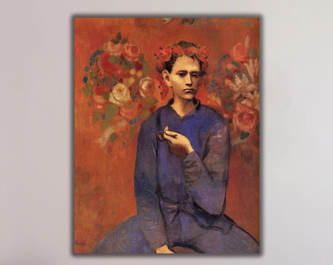 Picasso Boy With Pipe Vintage Art Print