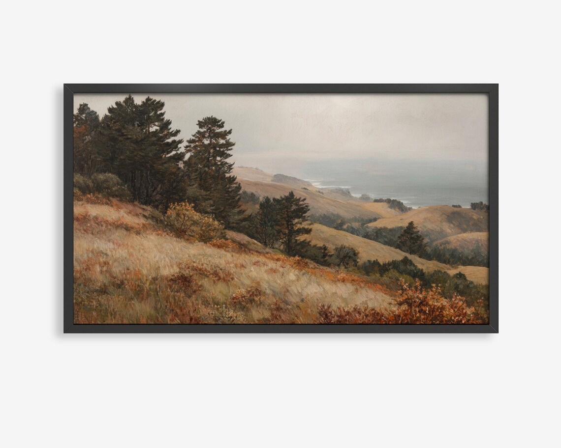 Big Sur Autumn Landscape, Fall Decor Art Print