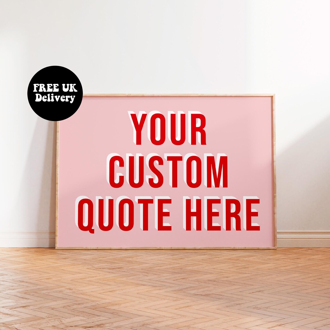 Personalized Landscape Typography Quote Art Print