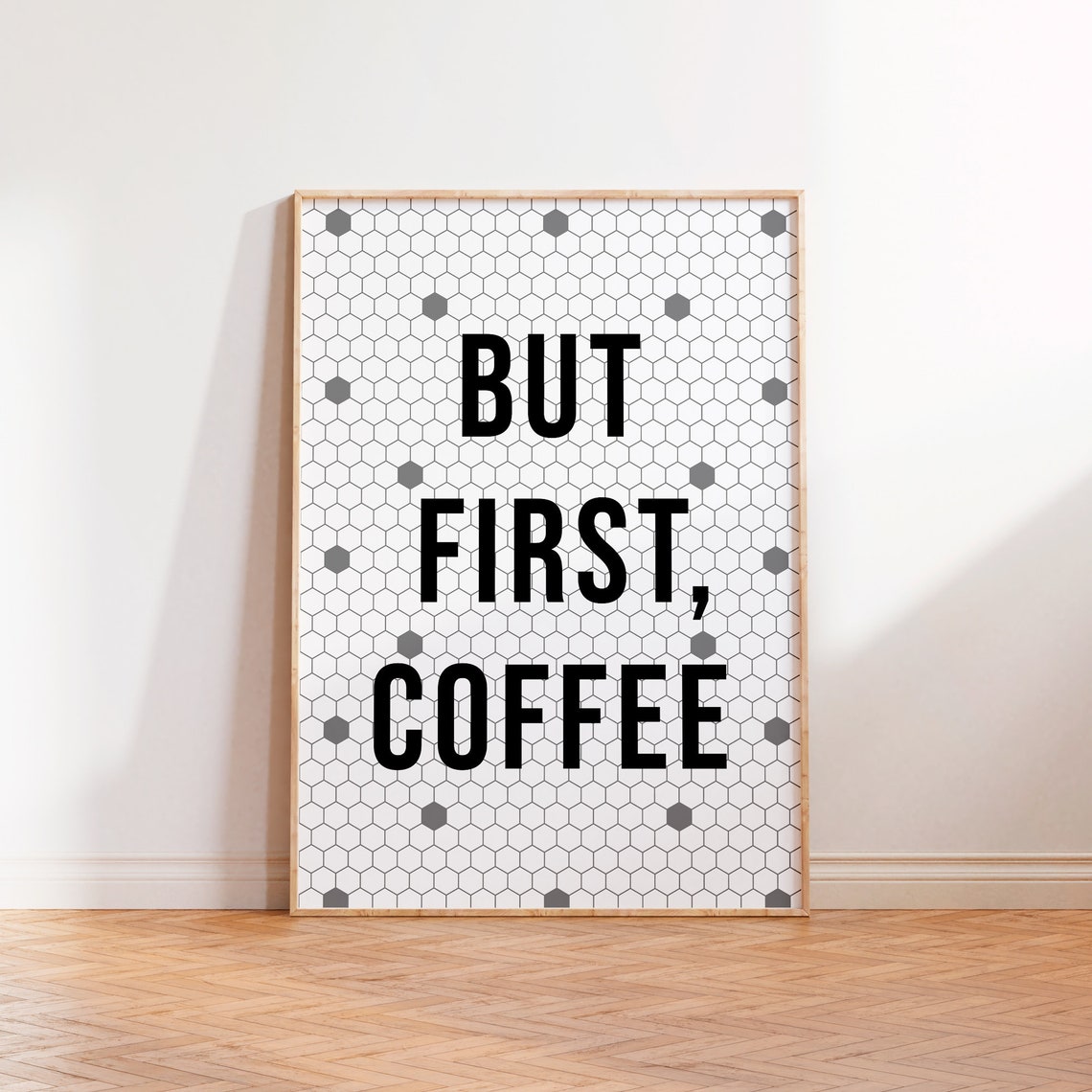 But First Tea Print Typography Print Unframed A5 A4 A3 Poster Home Decor Tile Effect Design Bold Quote Saying Text Kitchen Wall Art - Image 2