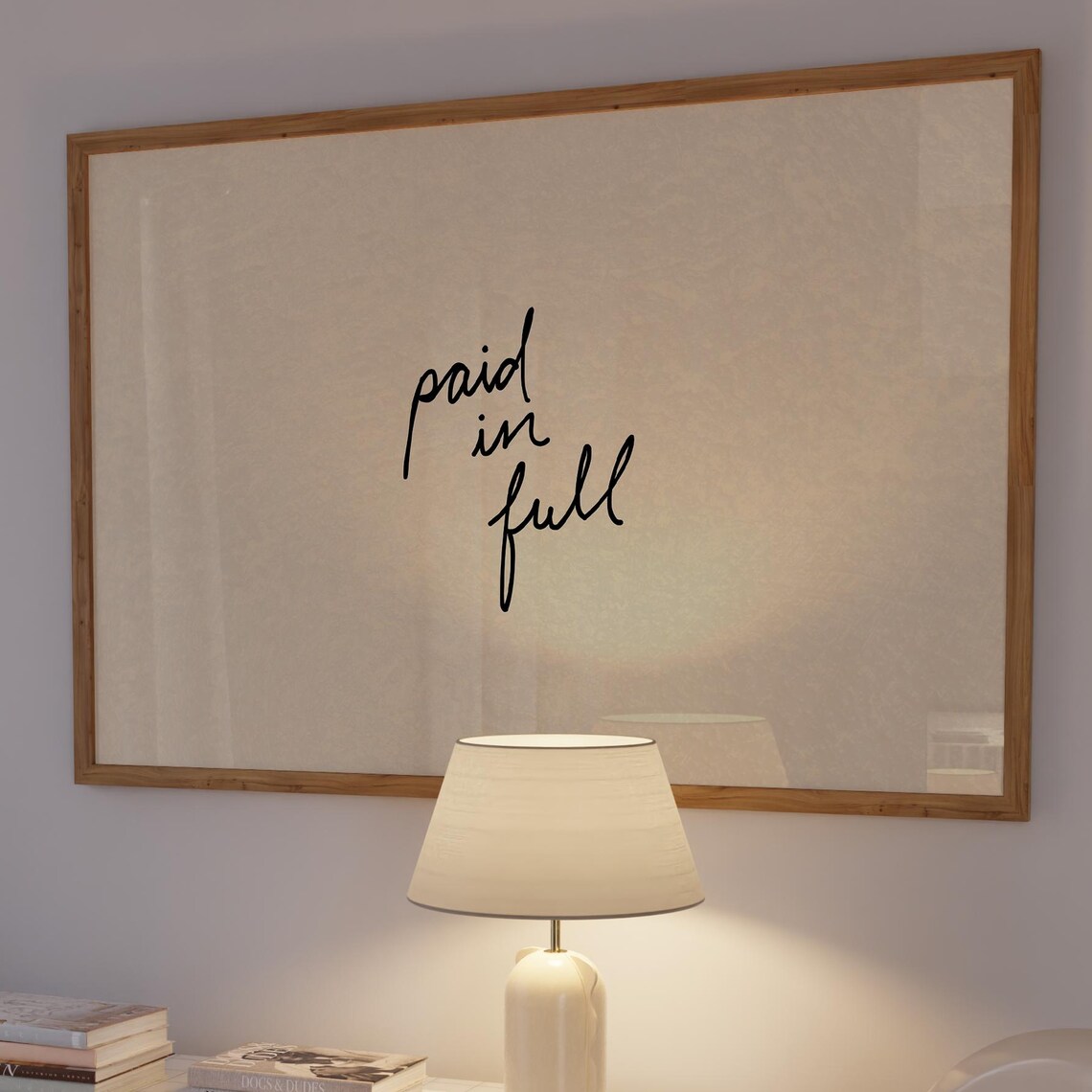 Paid In Full Grace Hand Lettered Minimalist Christian Poster