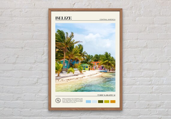 Belize Real Photo Wall Art Print
