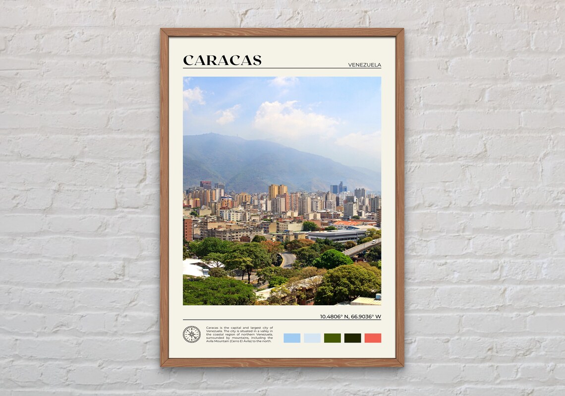 Caracas Photo Poster Print, Venezuela Wall Art