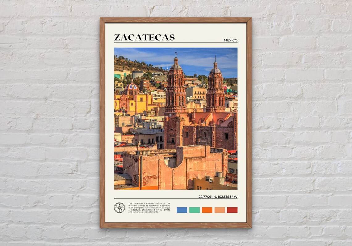 Zacatecas Photo Art Print, Mexico Wall Decor
