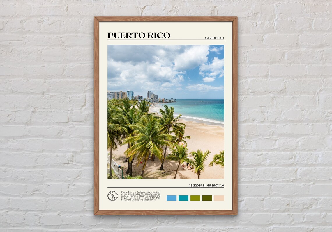 Puerto Rico Real Photo Art Print