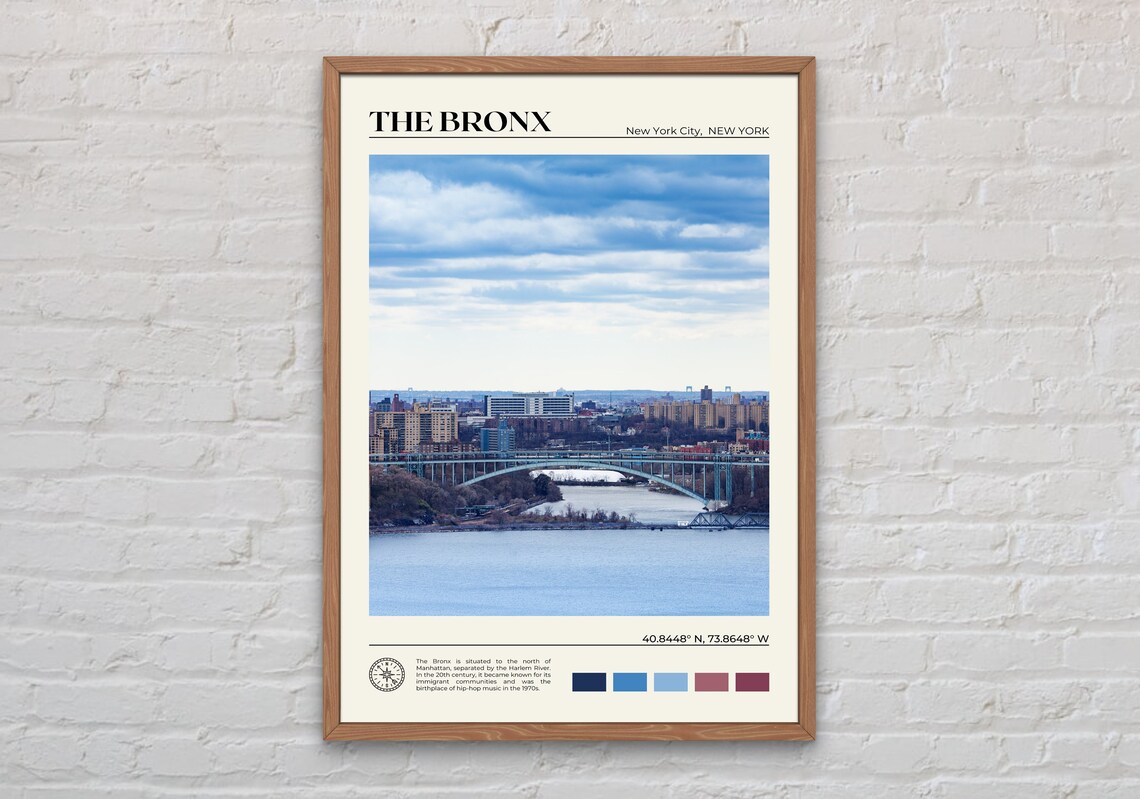 The Bronx Wall Decor Usa Poster Print
